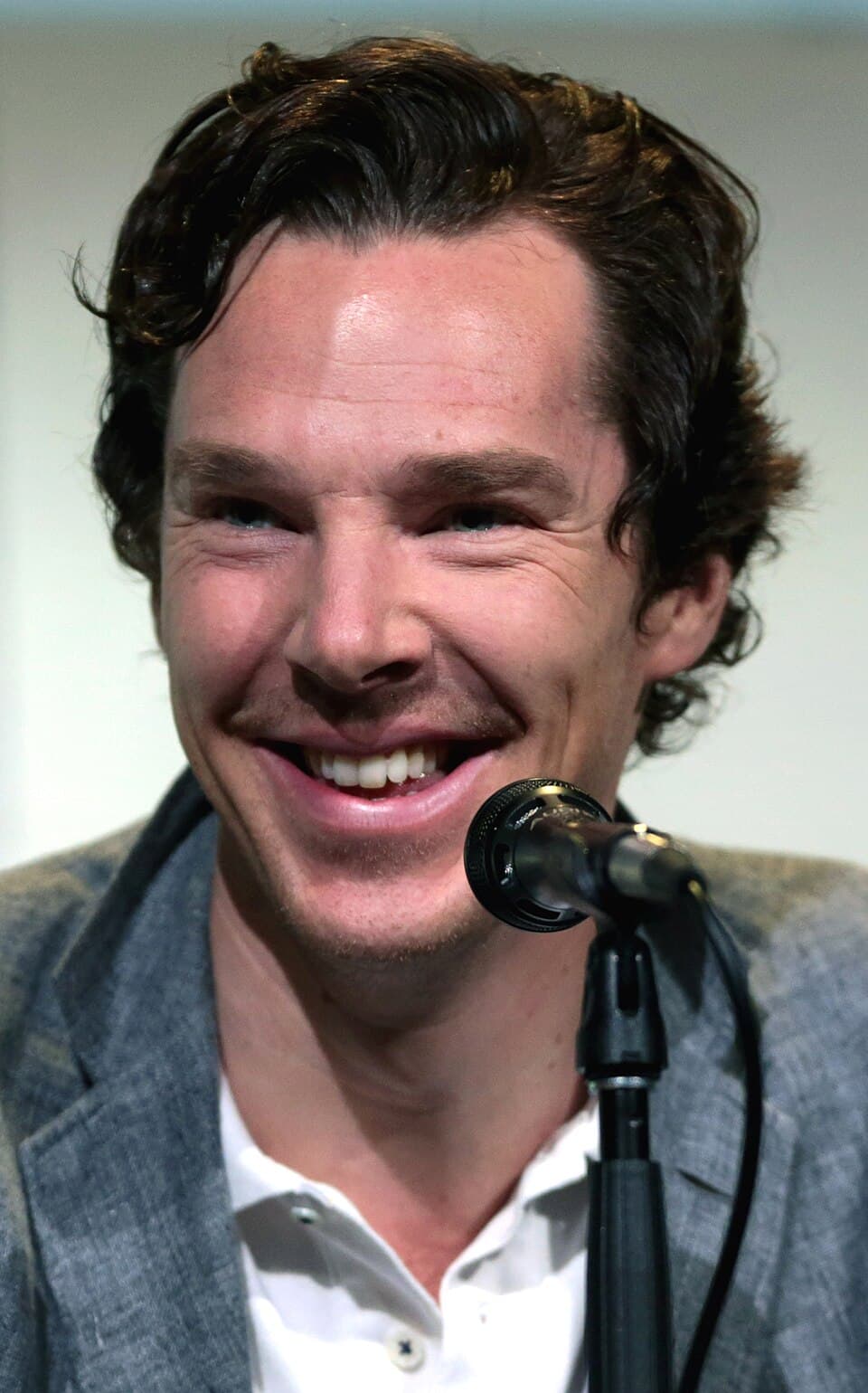 Benedict Cumberbatch speaking at a public event