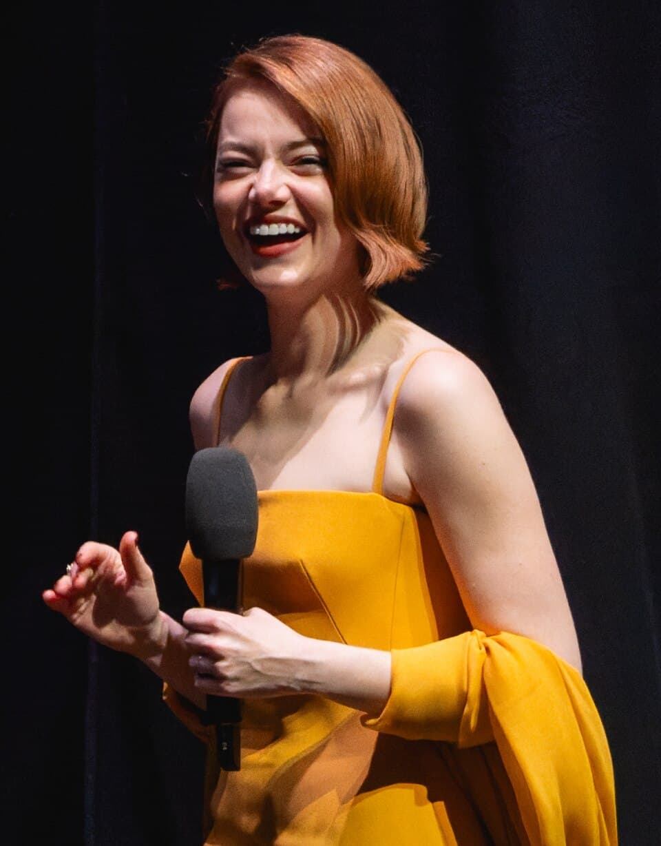Emma Stone attending a public film premiere