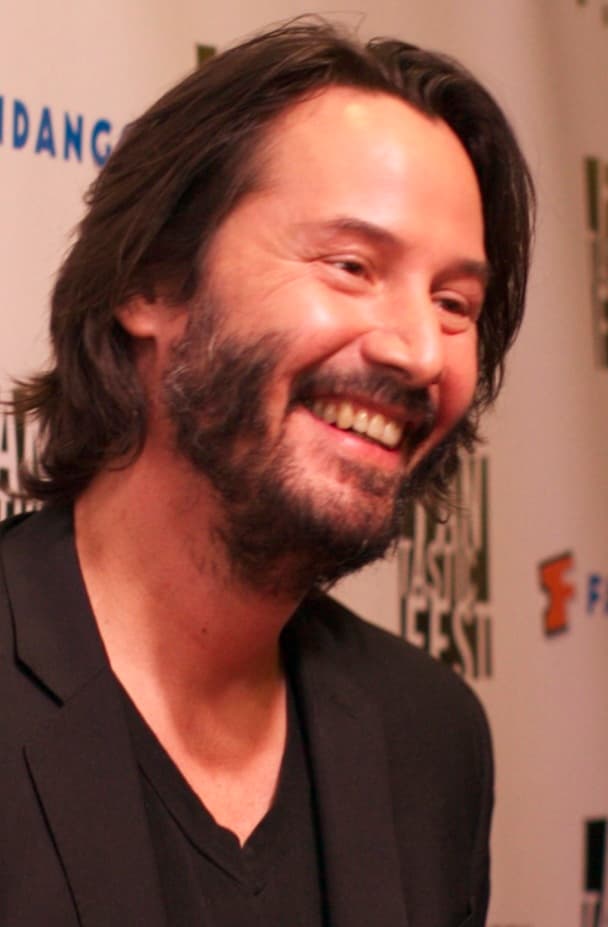 Keanu Reeves in an editorial portrait