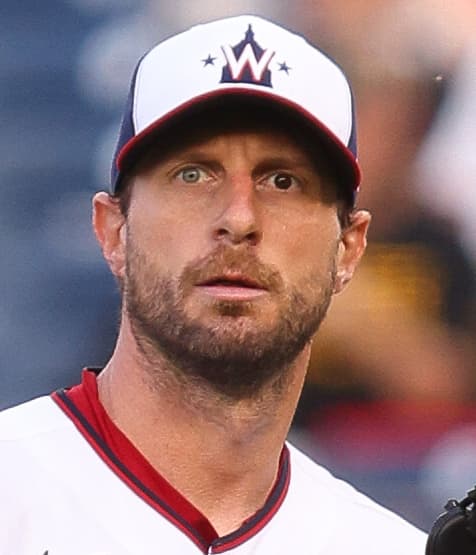 Max Scherzer at a professional baseball event