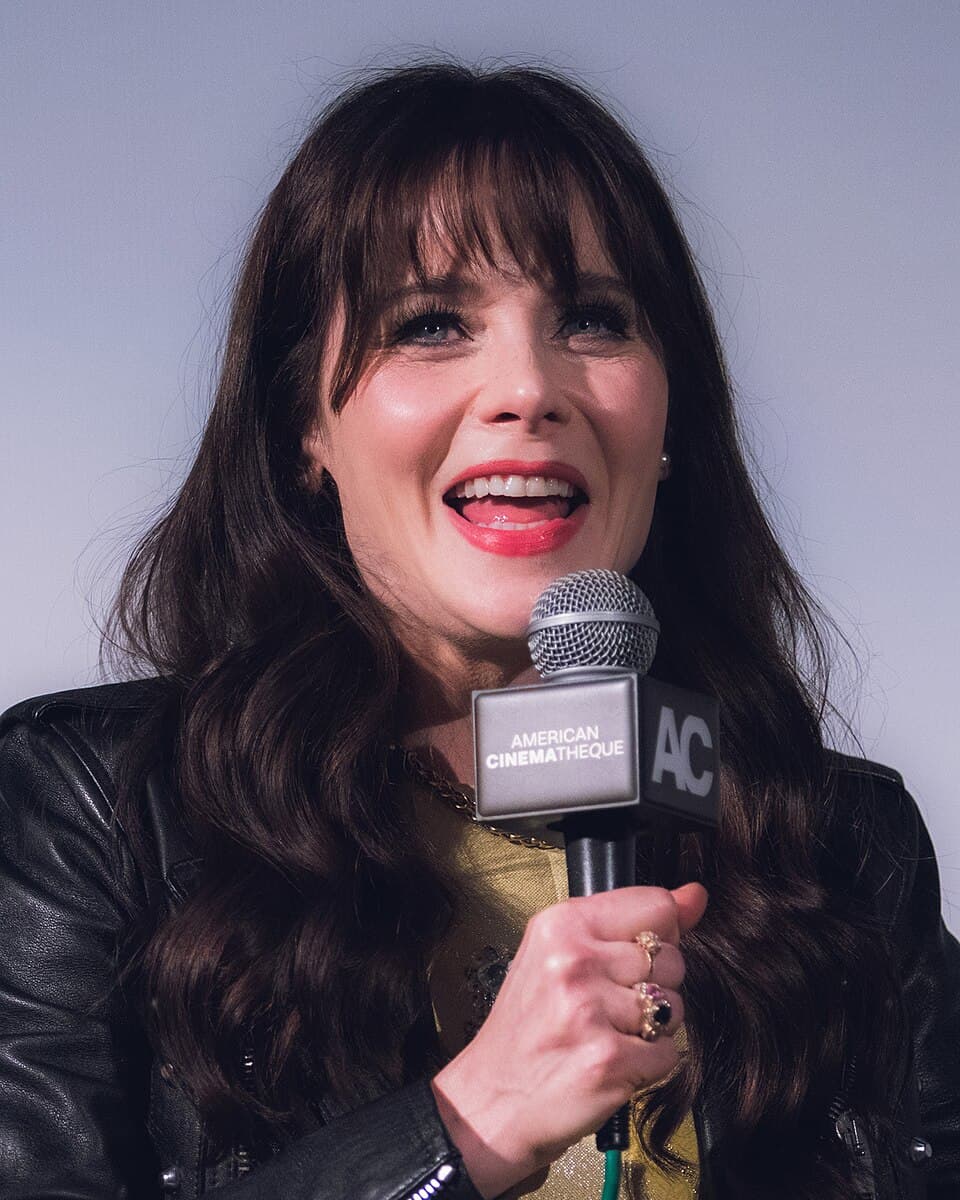 Zooey Deschanel in an editorial portrait